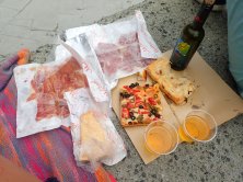 Lunch from the salumeria, enjoyed a few hours later in the Cinque Terre